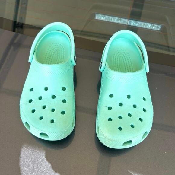 Crocs Unisex Adult Classic Clogs‎ Size M 5 W 7 Tropical Teal Green - Picture 5 of 12